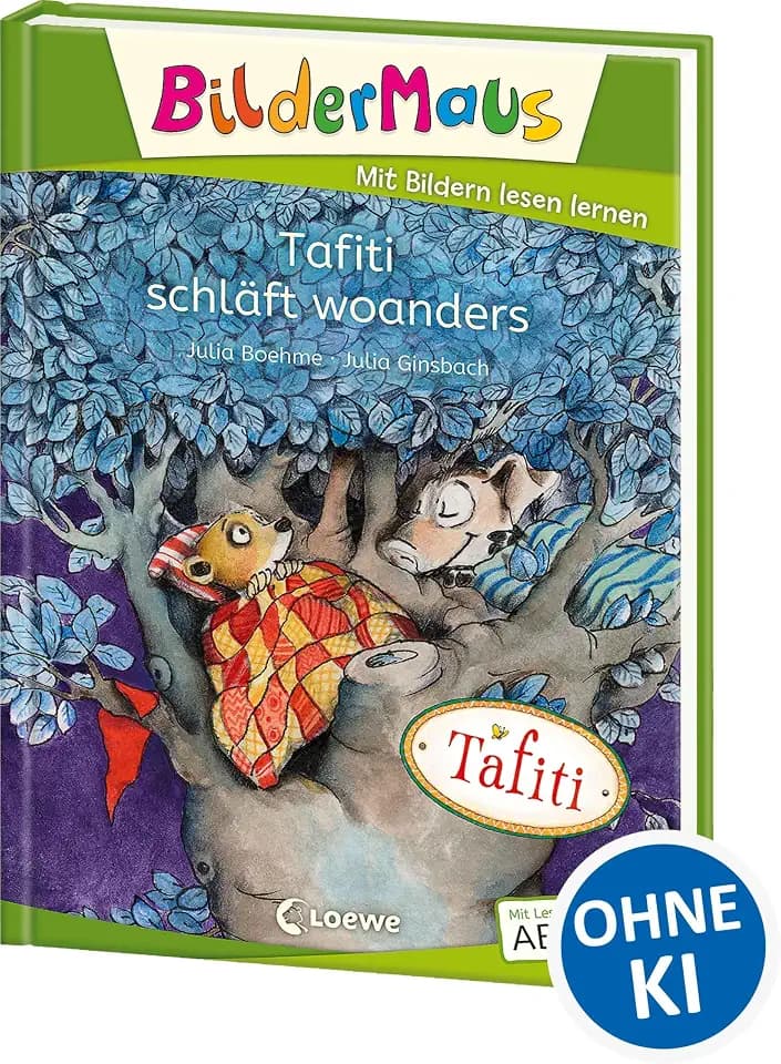 Bildermaus - Tafiti schläft woanders: Mit Bildern lesen lernen - Ideal für die Vorschule und Leseanfänger ab 5 Jahren - Mit Leselernschrift ABeZeh