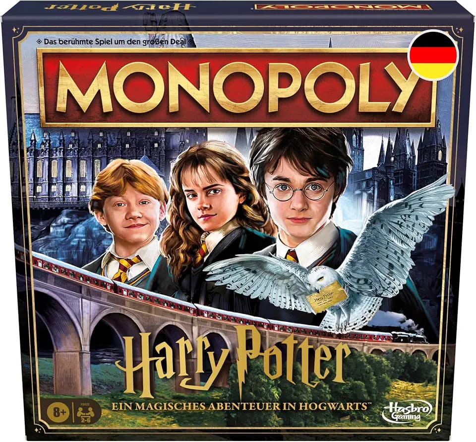 Monopoly Harry Potter Edition Brettspiel, Familienspiel für 2 bis 6 Spieler, ab 8 Jahren - Deutsche Fassung