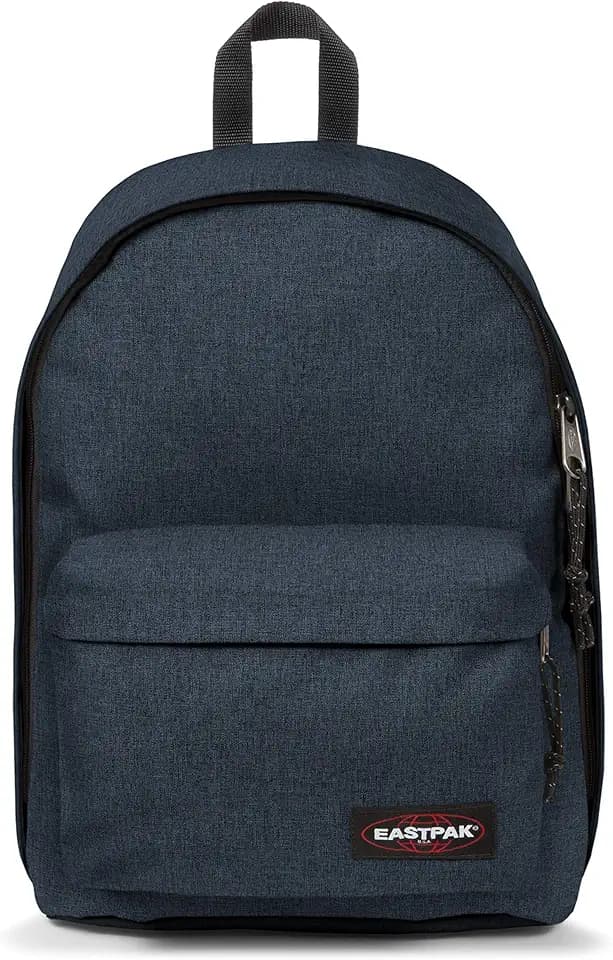 Eastpak Out of Office Rucksack 27L (44 x 29,5 x 22 cm), Laptopfach 13–15 Zoll, wasserabweisender Schul- & Arbeitsrucksack, robuster Tagesrucksack mit gepolsterten Trägern - TRIPLE DENIM
