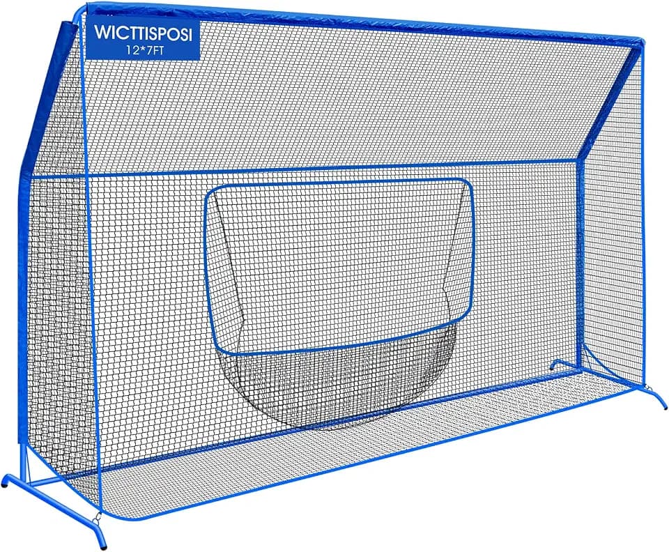 Baseball Softball Net with Blocking System, Batting Cage Practice Net