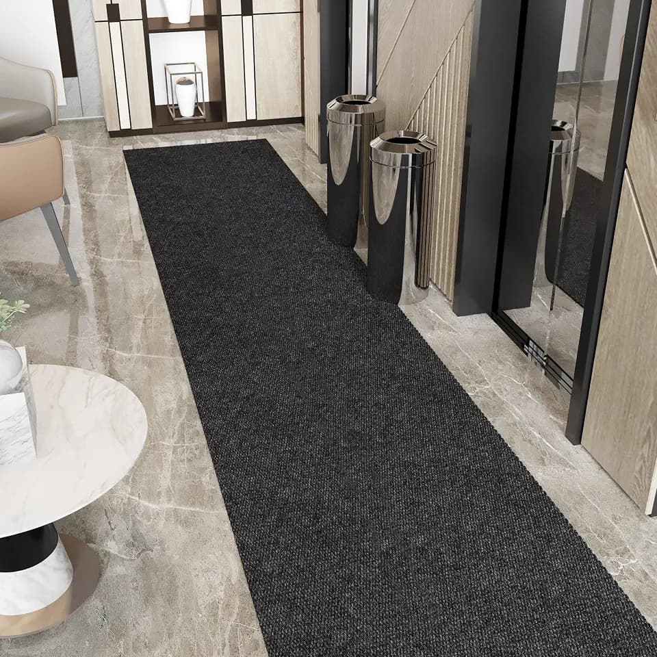 Ottomanson 3x21 Commercial Floor Mat Heavy Duty High Traffic Utility Carpet