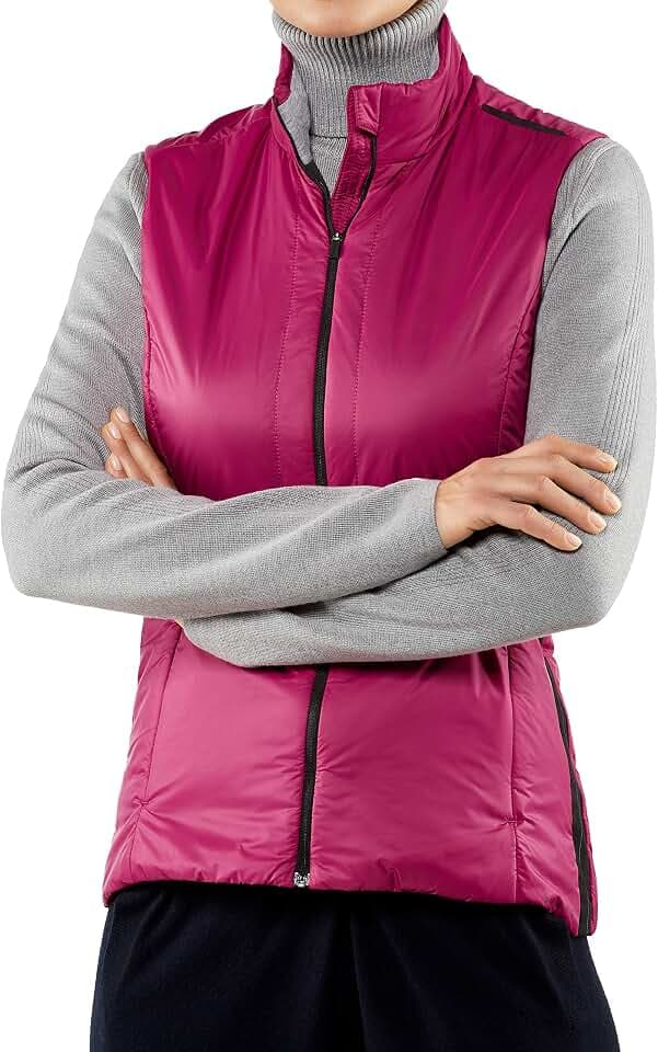 FALKE Damen Weste Caro Weste, Sangria, M, 37921