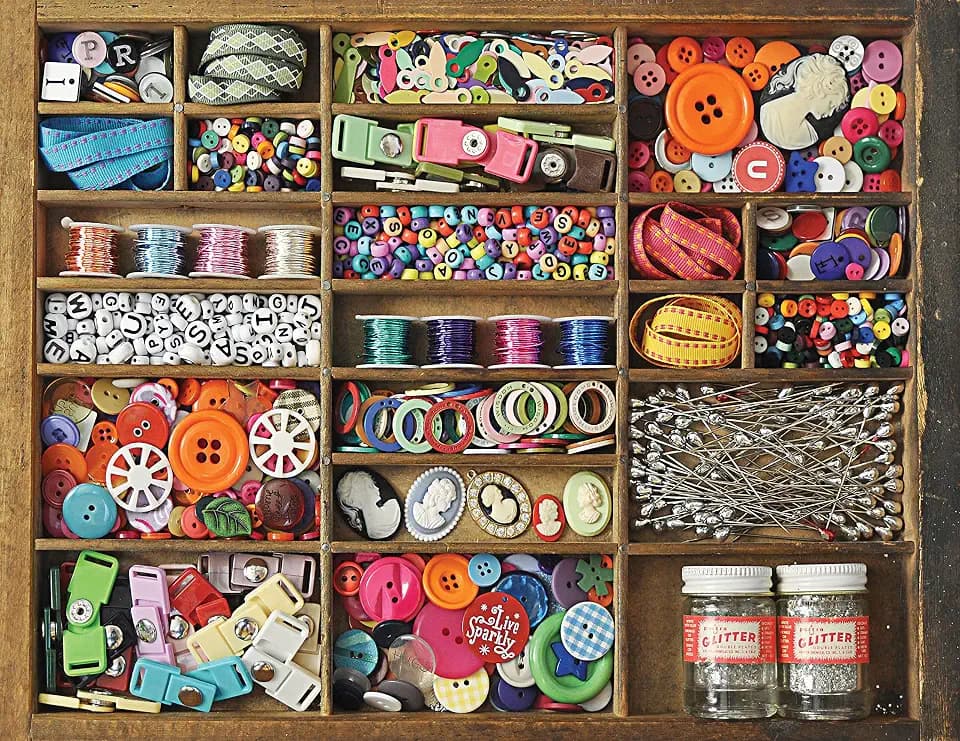Springbok Sewing Box 500 Piece Jigsaw Puzzle for Adults