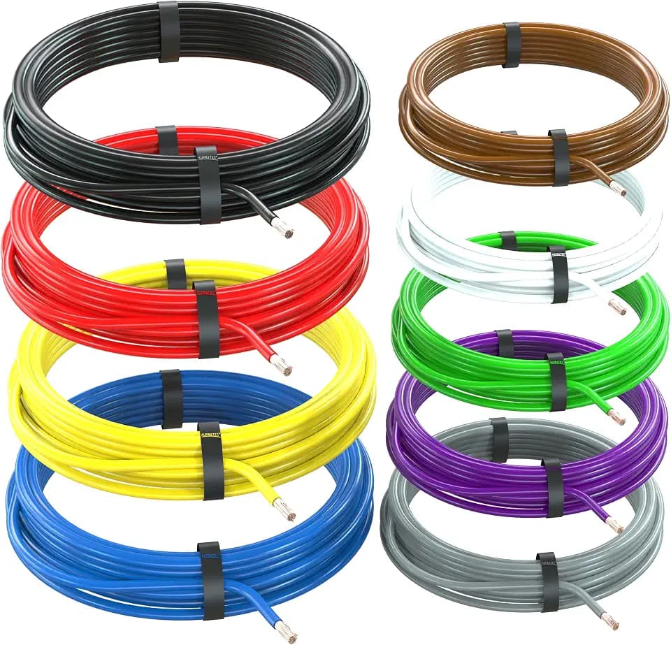 AUPROTEC Fahrzeugleitung 1,5 mm² Set 9 Farben à 10m FLRY-B als Ring