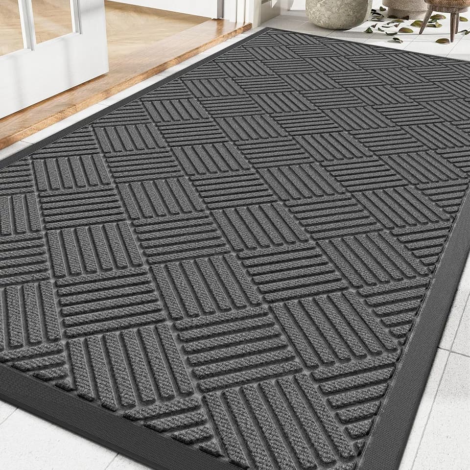 Amyracel Front Door Mat 3'x5', Heavy Duty Waterproof Commercial Floor Mat