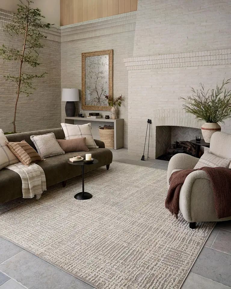 Loloi Amber Lewis Bexley Natural/Dove 5'-0" x 7'-6" Area Rug