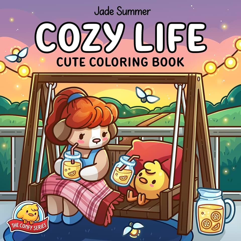 Cozy Life: Cute Coloring Book (The Comfy Series, 1)