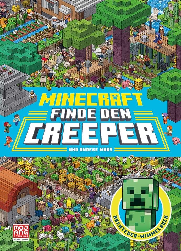 Minecraft Finde den Creeper: Wimmelbuch | Ein Wimmelbuch zum Staunen und Entdeckern für kleine Minecraft-Fans ab 5 Jahren | Spielerisches Lernen von ... Konzentration (Minecraft Beschäftigungsbuch)
