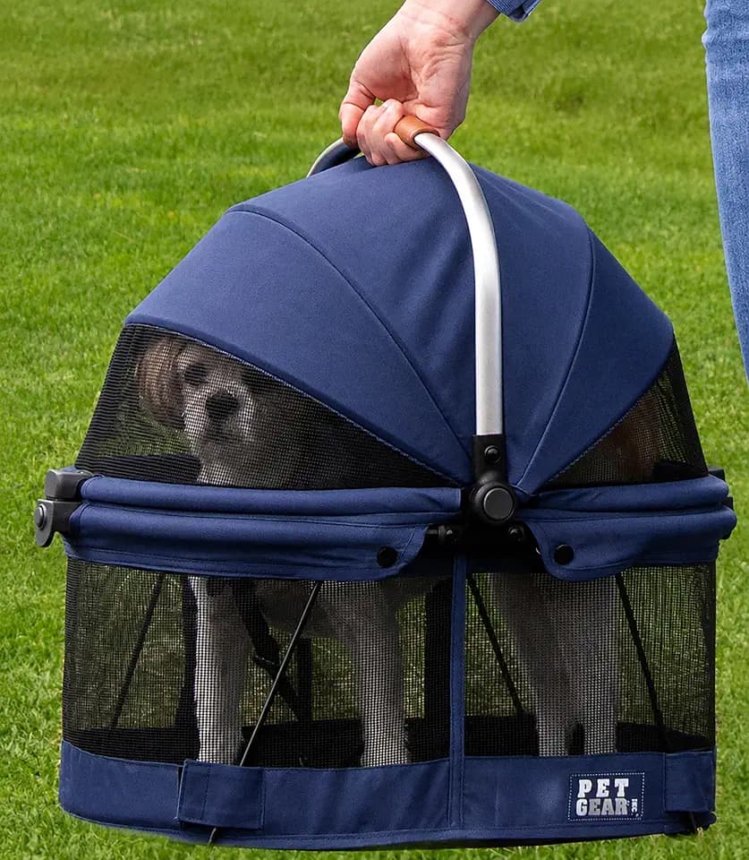 Pet Gear No-Zip View 360 Pet Carrier & Car Seat, Mountain Lake, 20"