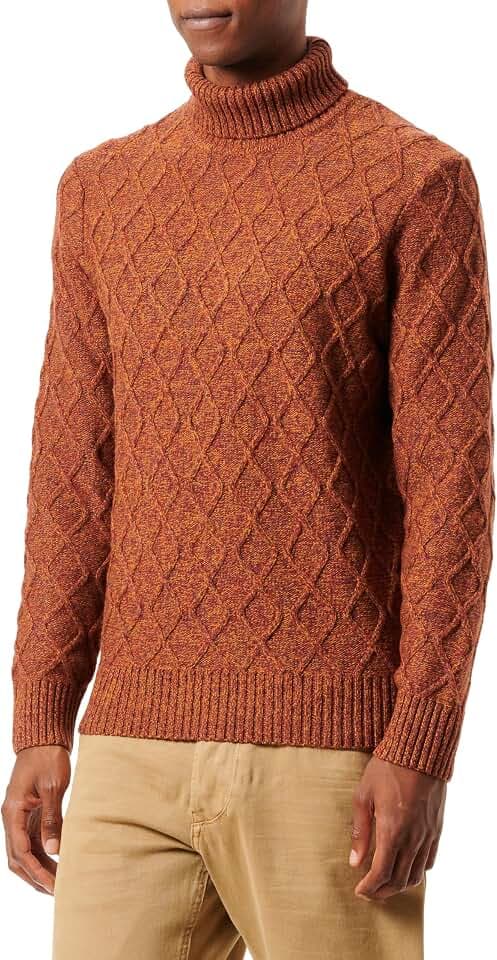 bugatti Herren Rollkragen Pullover