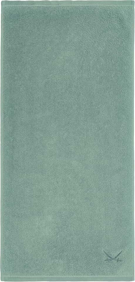 Sansibar Duschtuch 70x140 cm – Saugstarkes Badetuch aus 100 % Baumwolle – Oeko-TEX zertifizierter Frottee – Sylt-Design mit gesticktem Säbel-Logo – Smaragd