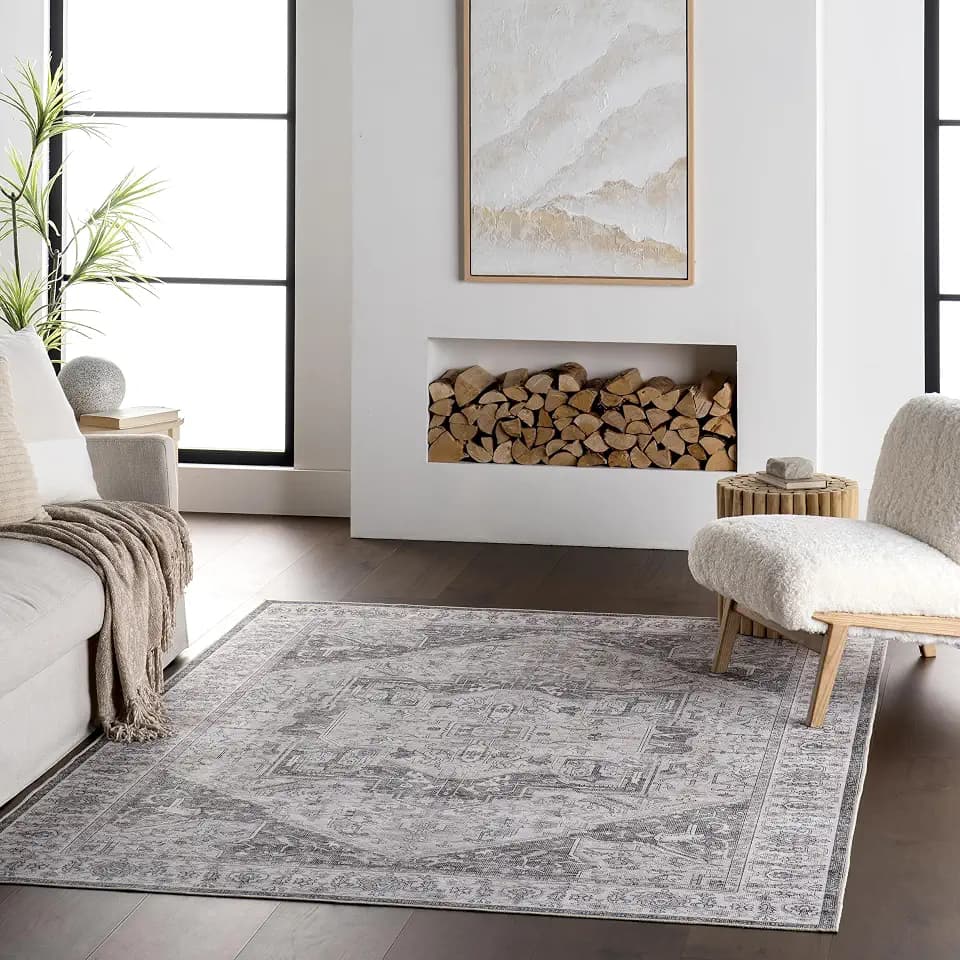 nuLOOM Vita Brown Medallion Washable Area Rug, 3' x 5'