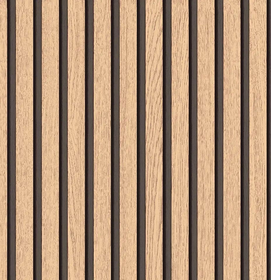 myforHD Wallpaper Peel and Stick Wood Grating Stripe Self-Adhesive Wallpaper Faux Wood Contact Paper Wood Slats Self Adhesive Wall Paper PVC Vinyl Film Removable Waterproof 17.3" x 393"