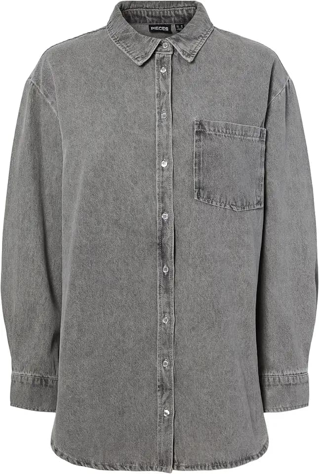 PIECES Female Jeanshemd PCMAISIE