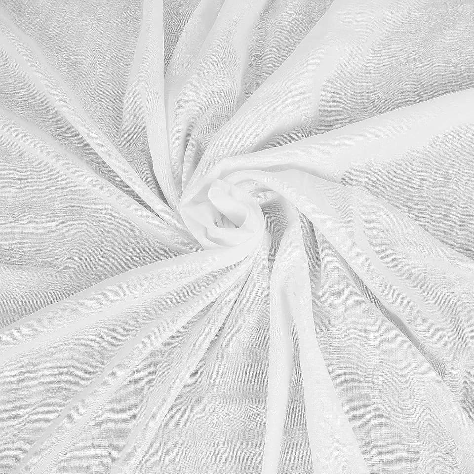 Käsetuch (10 Meter, Weiß) Meterware, 100% Baumwolle 140 cm breit Güteklasse 90 Stoff für Tischdecken, Dekoration, Hochzeit, Feuchttücher, Küche & Servietten | FT Fashion Track