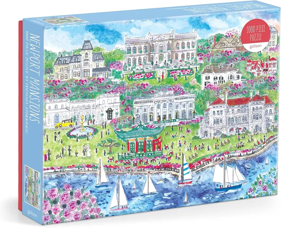 Galison - Newport Mansions 1000 Piece Jigsaw Puzzle for Adults