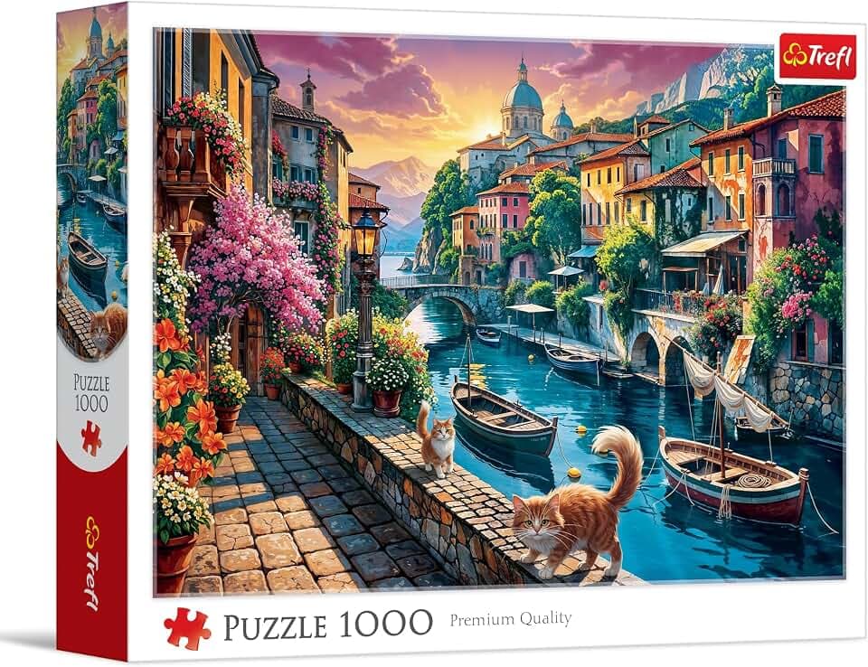 Trefl - Puzzle 1000 Teile, Urlaub in Italien, Klassische Puzzles