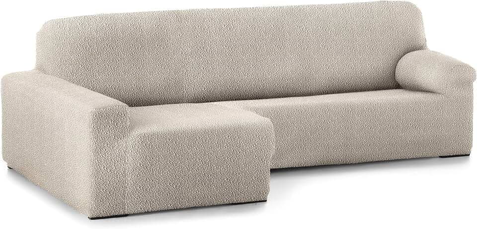 Eysa 3D super bielastische Sofa überwurf Chaise Longue Langer arm, Links frontalsicht, Farbe 0