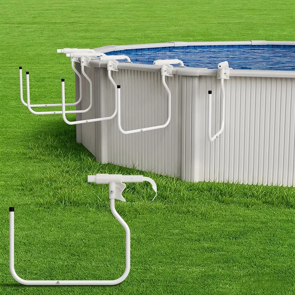 5 Pack Solar Cover Holder for Above Ground Pool(Top Rail 1.57-5.5 in)