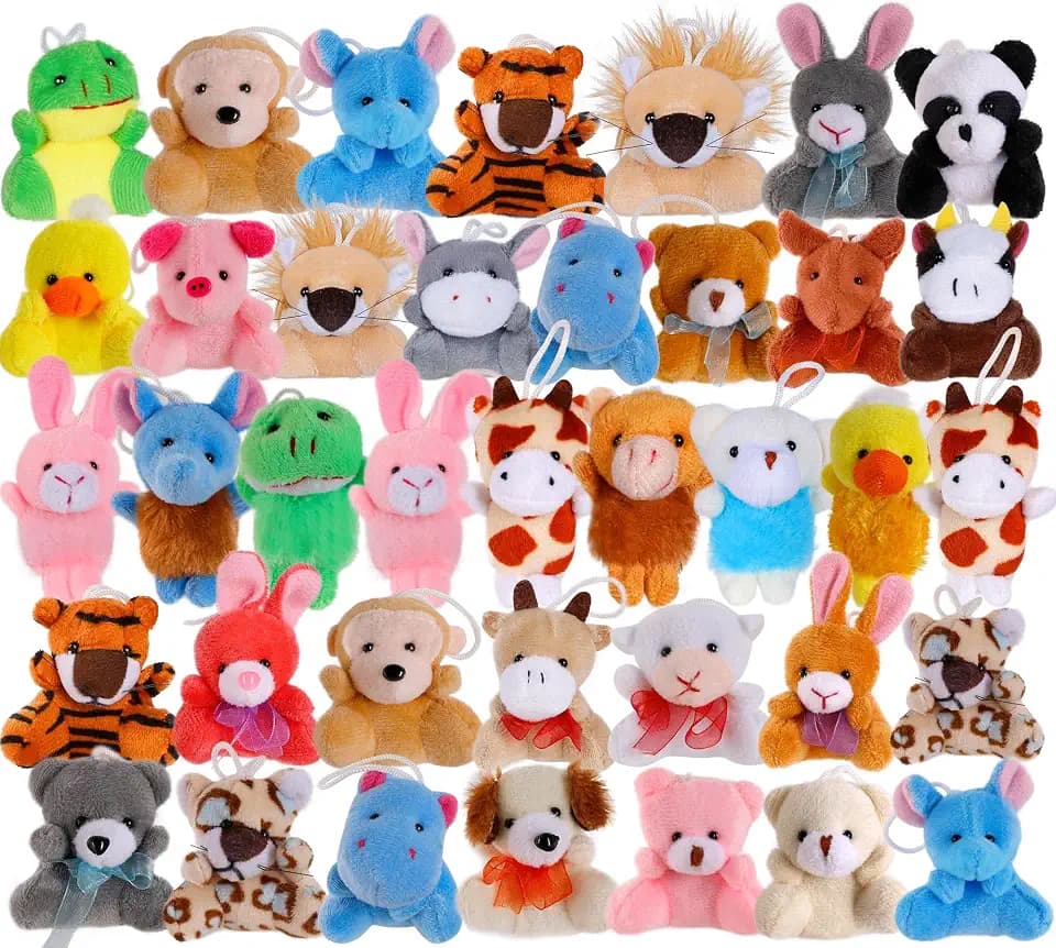 38 Pack Mini Stuffed Animals, Treasure Box Toys for Classroom Prizes
