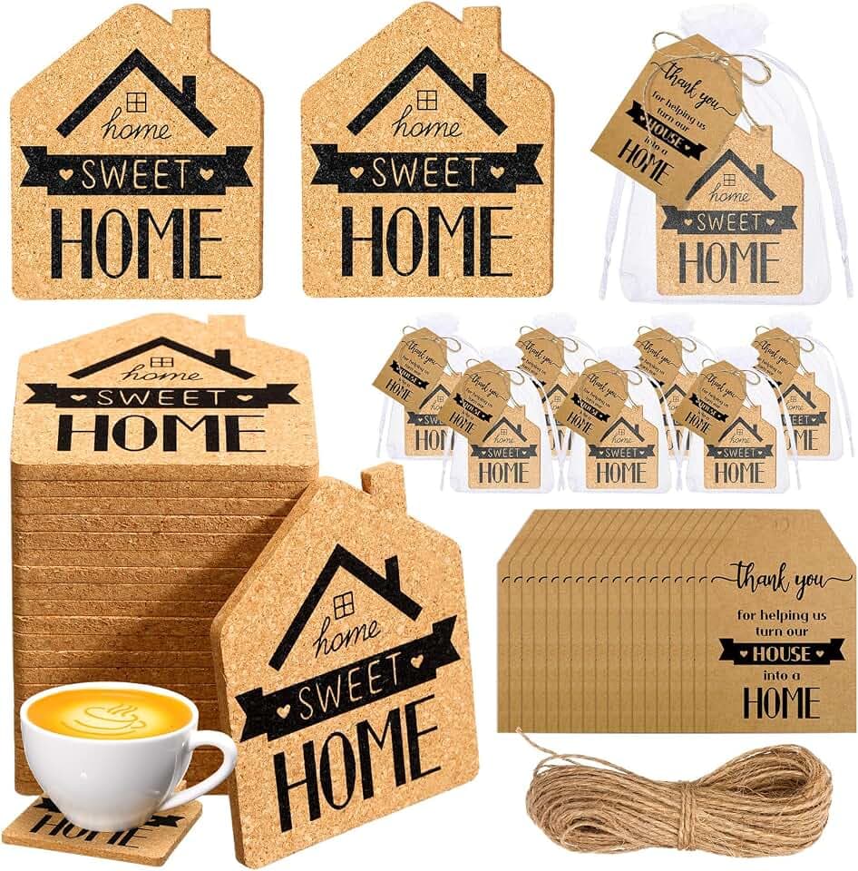 Hushee Real Estate Agent Gifts for Clients Sweet Home Coaster