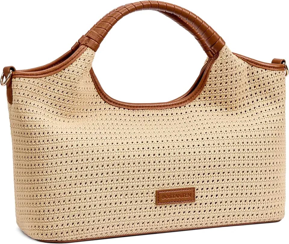 BOSTANTEN Genuine Leather Purses for Women Satchel Handbag Adjustable Strap