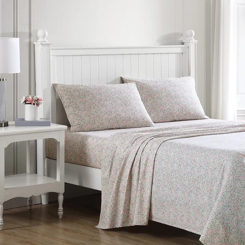 Laura Ashley - Twin XL Size Sheet Set with Fitted Sheet & Pillowcase
