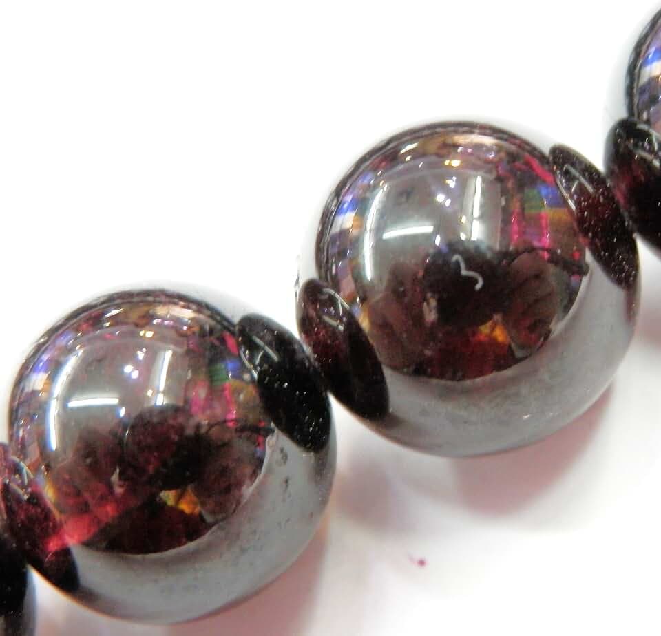 Gemstone Beads for Jewelry Making, Sold per Bag 5 Strands Inside, Garnet 8mm