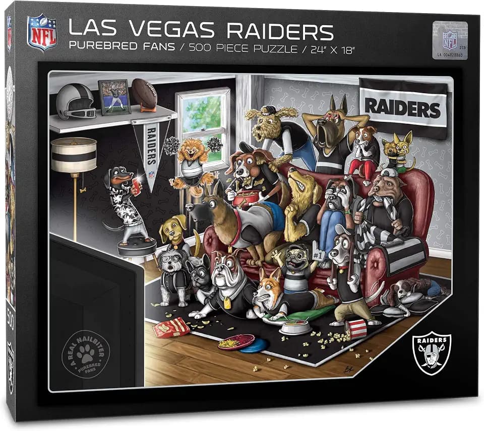 YouTheFan NFL Purebred Fans 500pc Puzzle - A Real Nailbiter