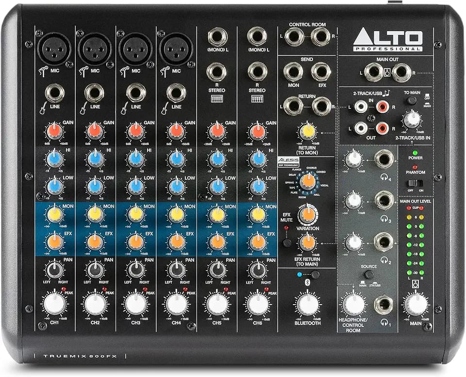 ALTO TrueMix 800FX Audio-Mischer mit Bluetooth