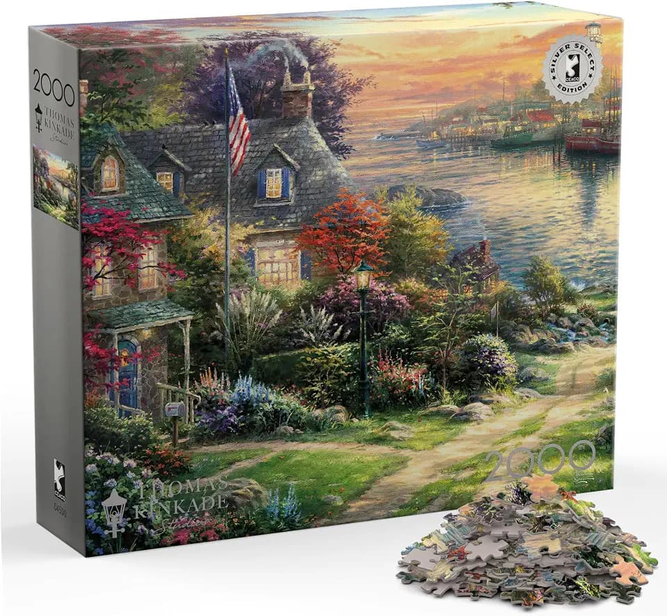 Buffalo Games - Thomas Kinkade New England - 2000 Piece Puzzle for Adults
