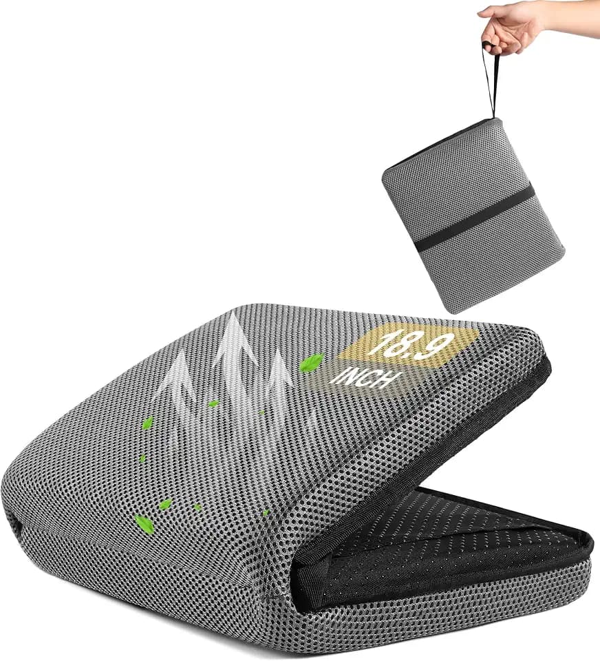 FASTMOMENT Portable Airplane Seat Cushion Foldable Seat Cushion for Travel