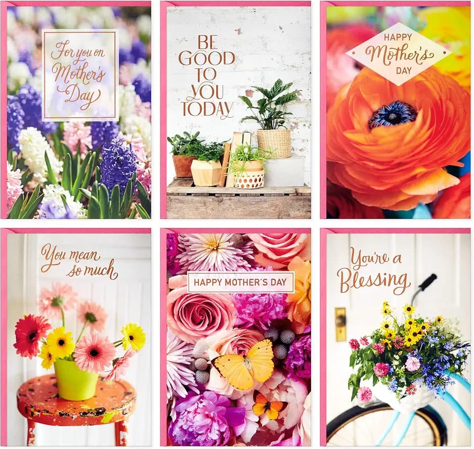 Hallmark Bulk Mother's Day Cards, Assorted 24-Pack (You're A Blessing)