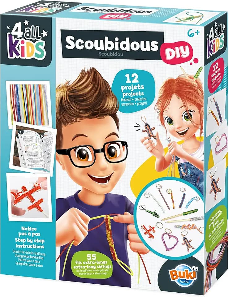 Buki France FK002 Scoubidous, Durchsichtig, Medium