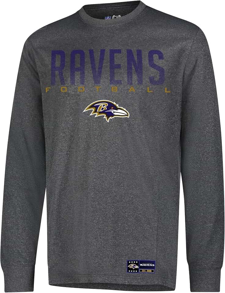 Ultra Game Men's NFL Official Game Day Long Sleeve T-Shirt