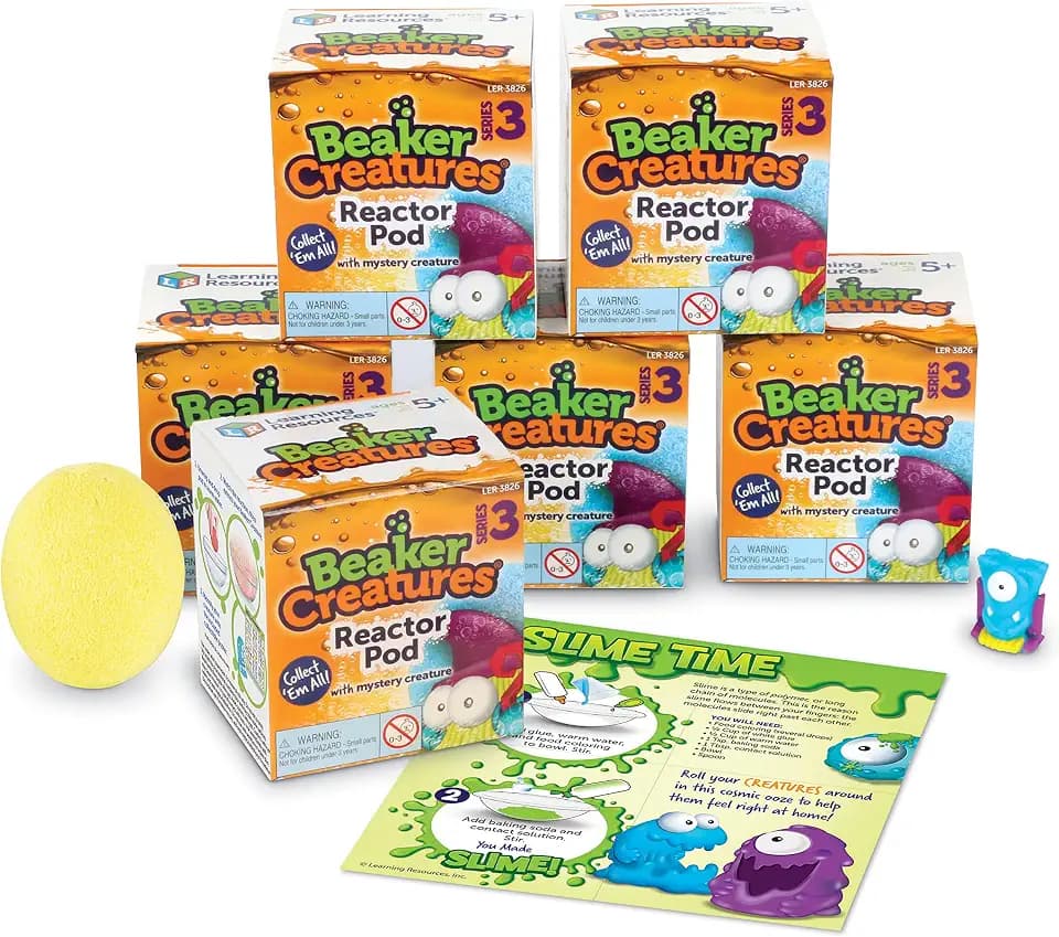 Learning Resources Beaker Creatures 6-Pack Reactor Pods, Series 3