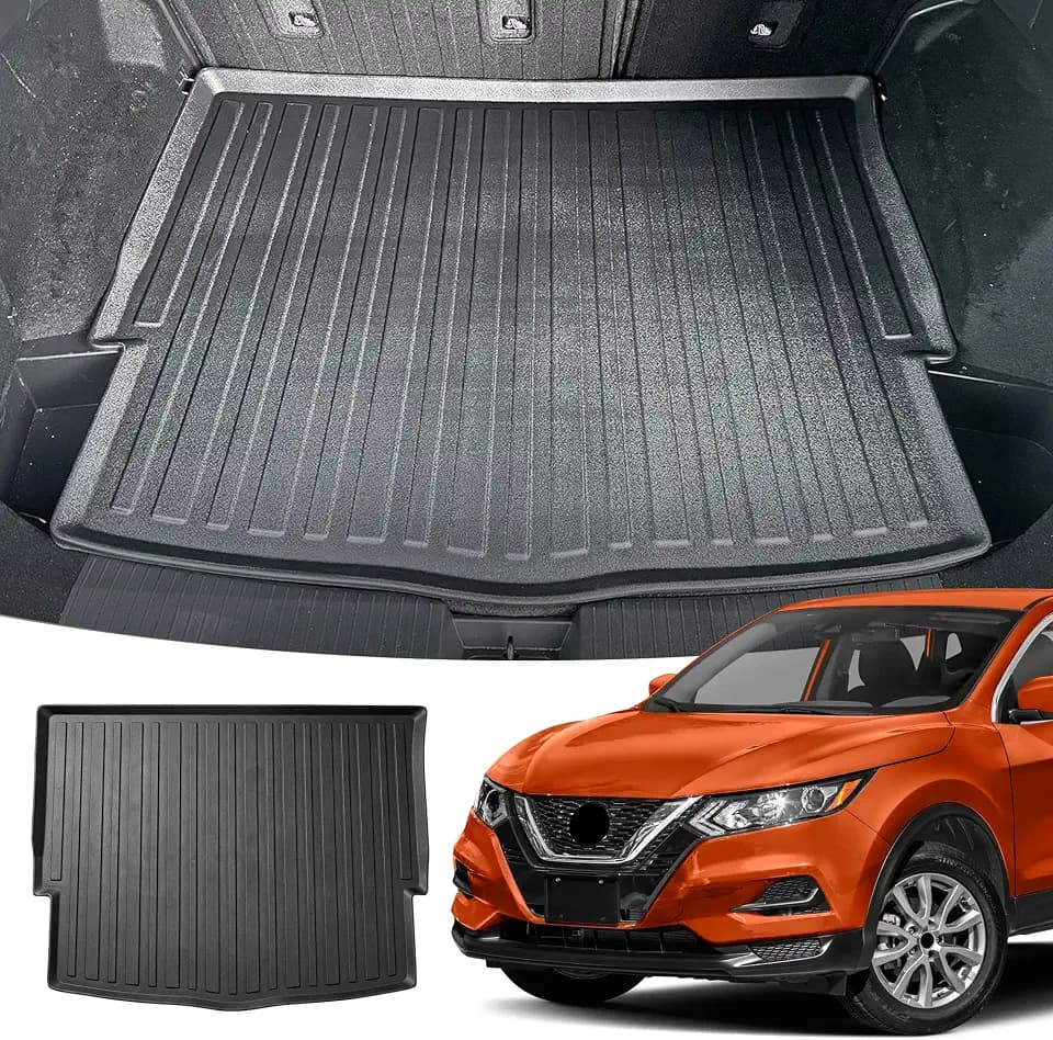 Premium Cargo Liner for Nissan Rogue S SV SL Platinum 2021-2026 - 100% Protection - Custom Fit Car Trunk Mat - Black Cargo Mat - 3D Shaped Laser Measured Trunk Liners for Nissan Rogue Hybrid