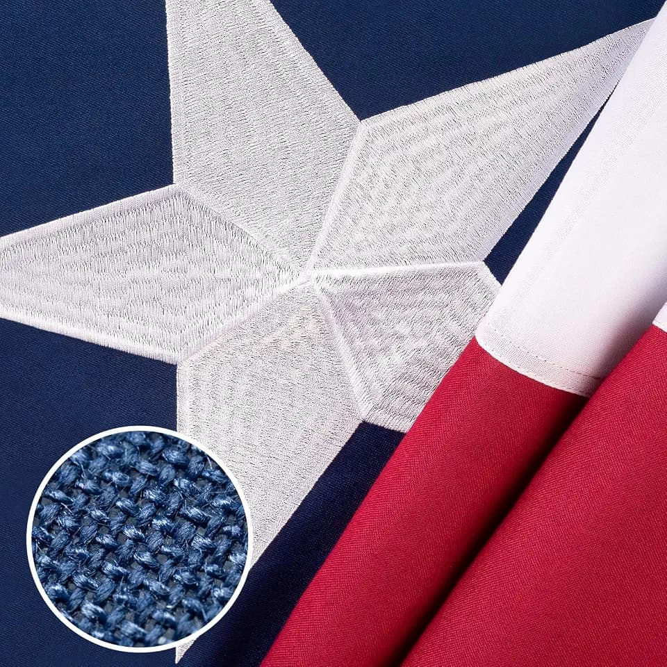 Texas Flag 3x5 ft for Outside, Deluxe Super Tough Series, Outdoor TX Flags