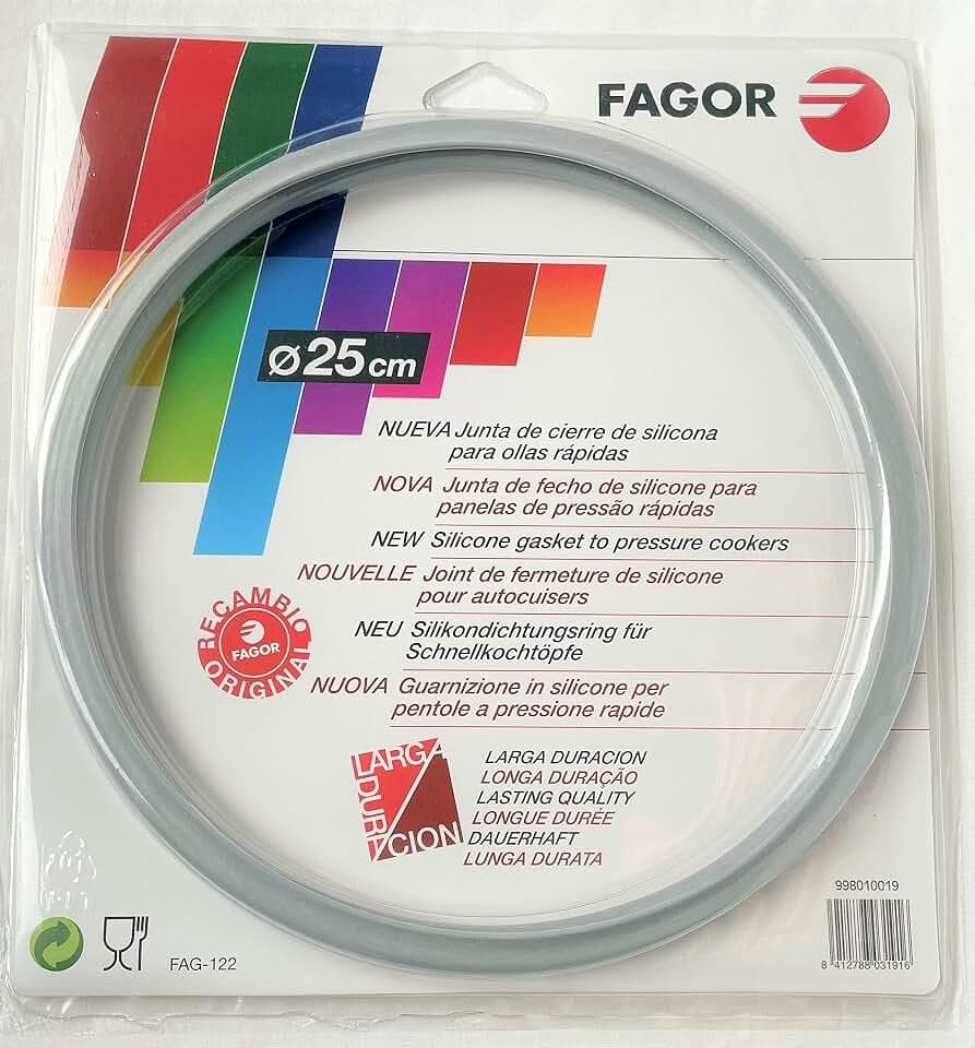 Fagor 998010019 Dichtungsring für Schnellkochtopf, Silikon, weiß, 30 x 18 x 10 cm