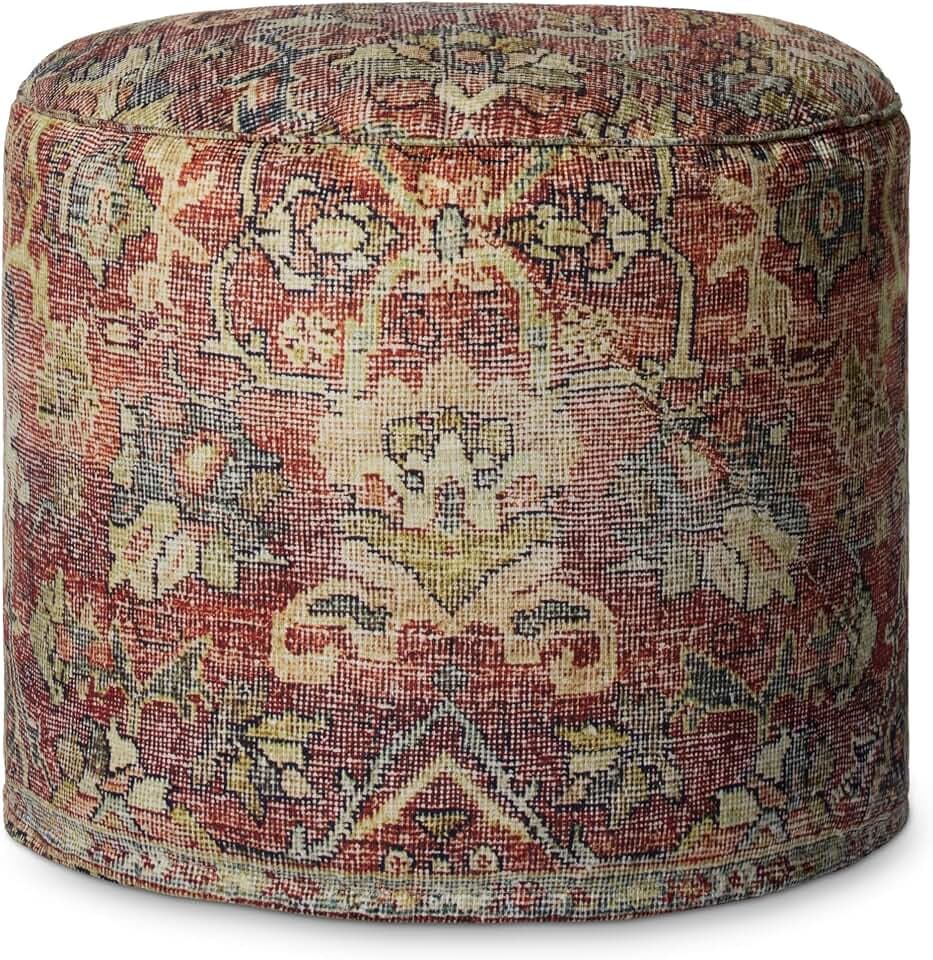 Loloi No Name Spice 18" W x 18" D x 20" H Pouf
