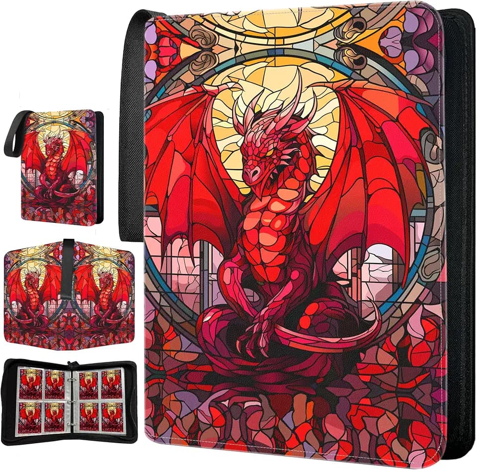 Card Binder 4 Pocket, Trading Card Holder Fits 400 Cards