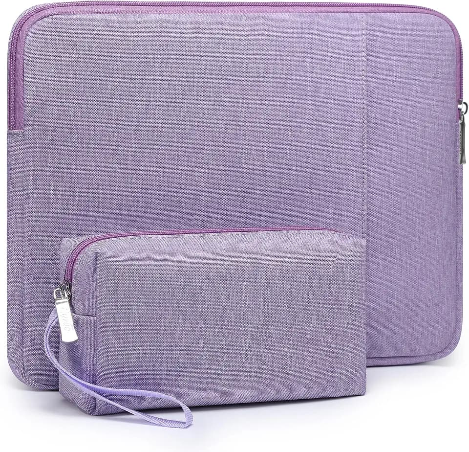 HYZUO 15-16 Inch Laptop Case Sleeve Bag Set for MacBook Pro, Lilac Purple