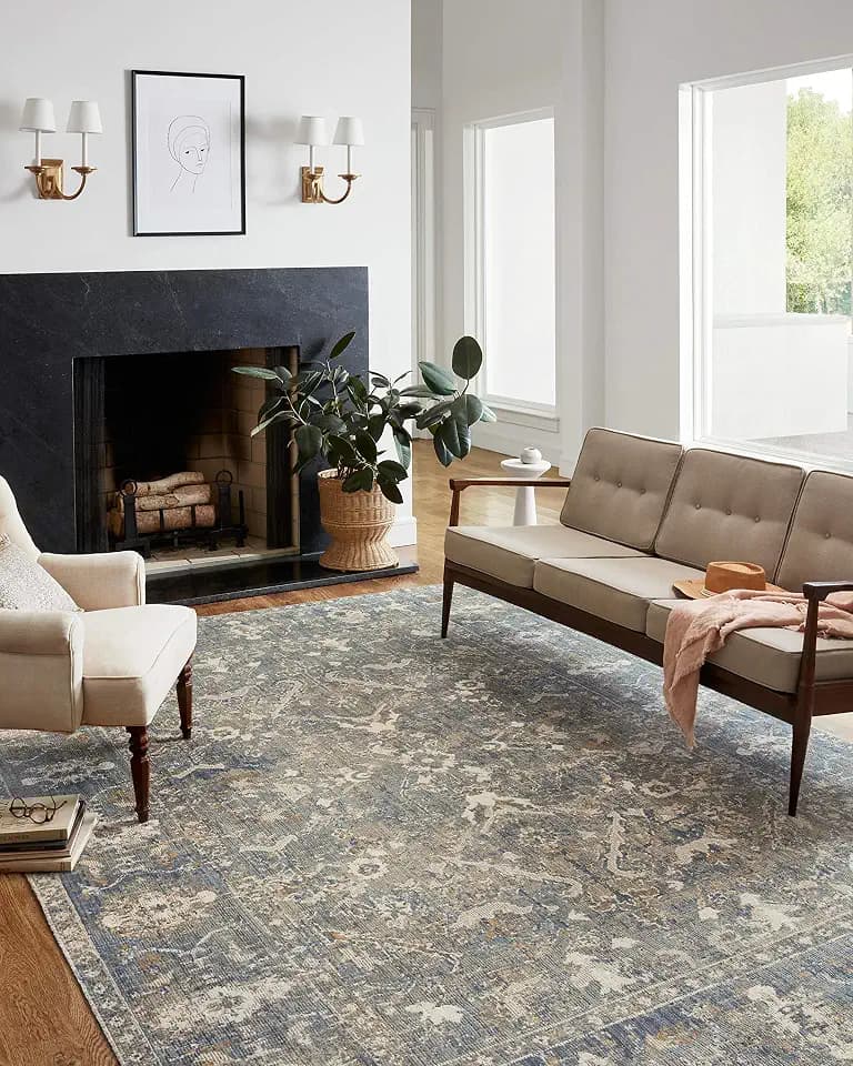 Loloi Chris Loves Julia Rosemarie Sand/Lagoon 2'-7" x 10'-0" Runner Rug