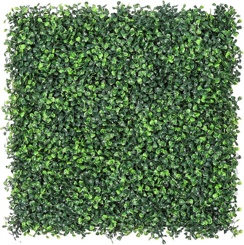 Sunnyglade 12 Pieces 20"x 20" Artificial Boxwood Panels Topiary Hedge Plant