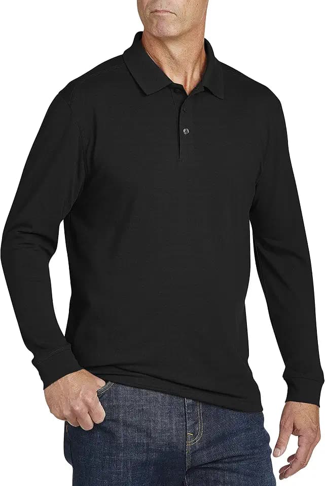 Cutter & Buck Men's Big-Tall Big & Tall 35+UPF, Long Sleeve Advantage Polo Shirt
