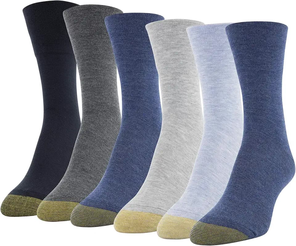 Gold Toe Women's Ultra Soft Midi Crew Socks, 6-Pairs