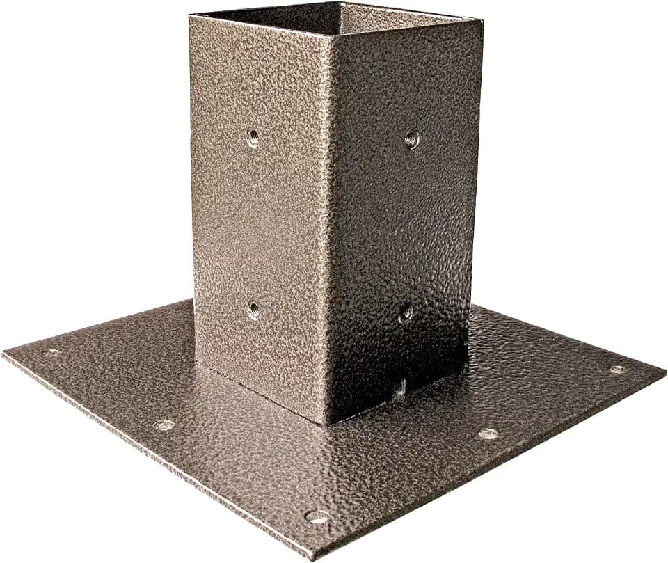 Mail Boss Surface Mount Mailbox Post Base Plate, Steel