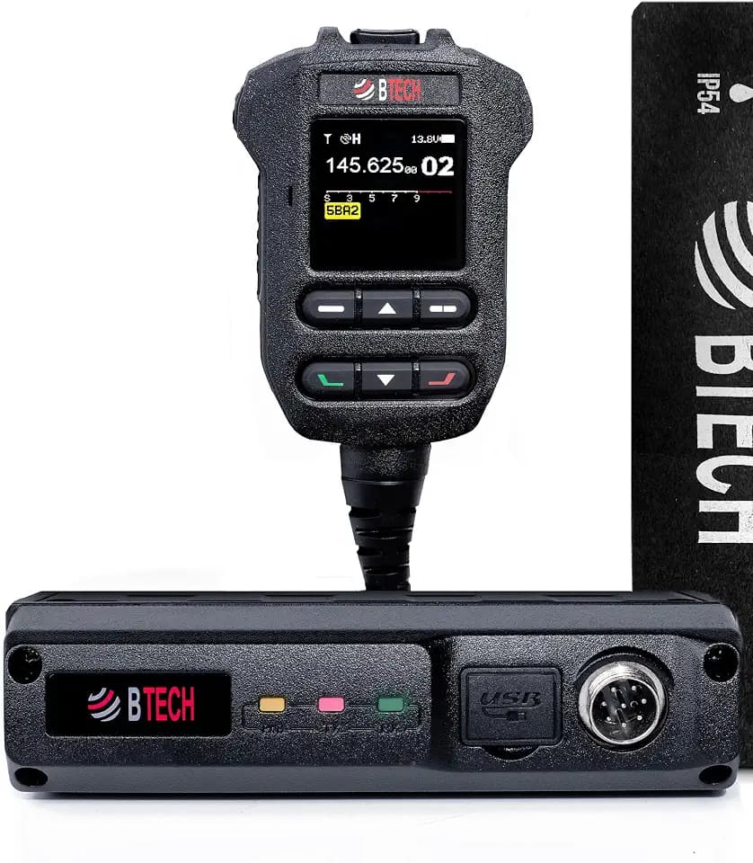 BTECH UV-50PRO 50W Dual Band Mobile Ham Radio - VHF/UHF Amateur Transceiver with APRS, GPS, Bluetooth App Programming, AI Noise Reduction & Satellite Tracking