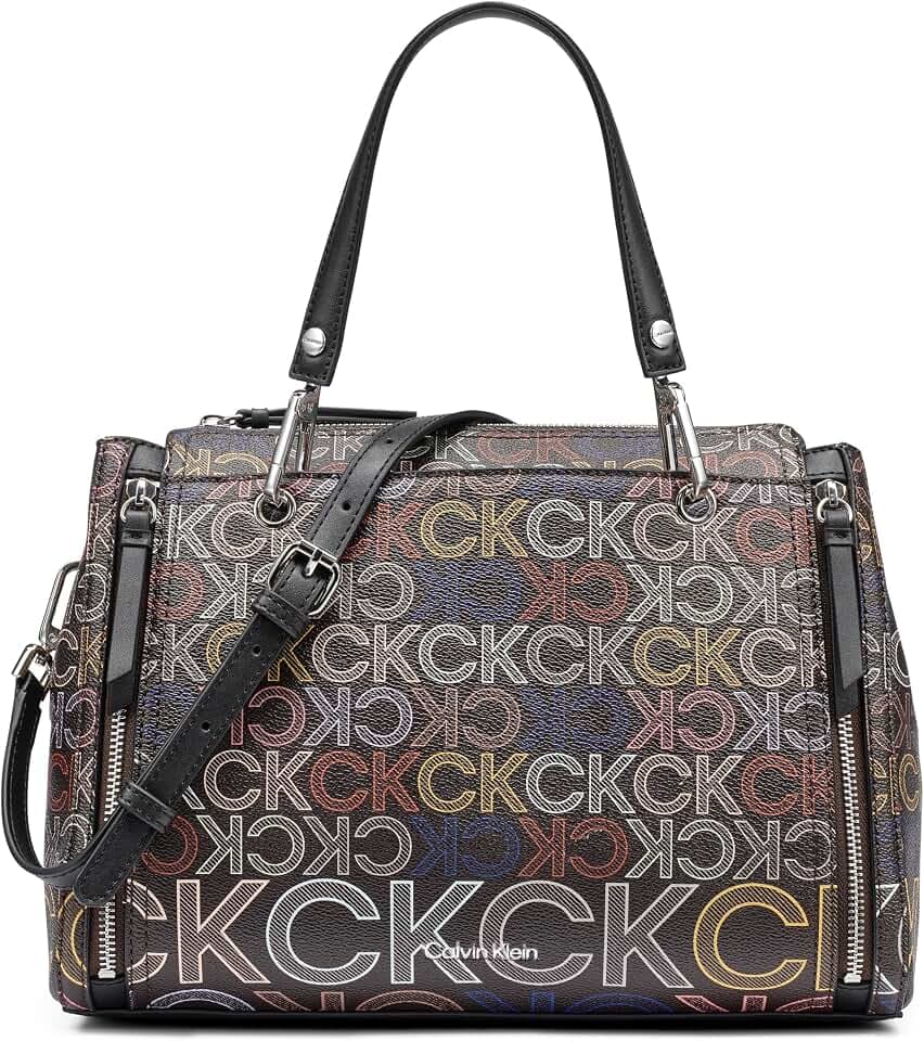 Calvin Klein Women's Bubble Lamb Organization Satchel Handbag