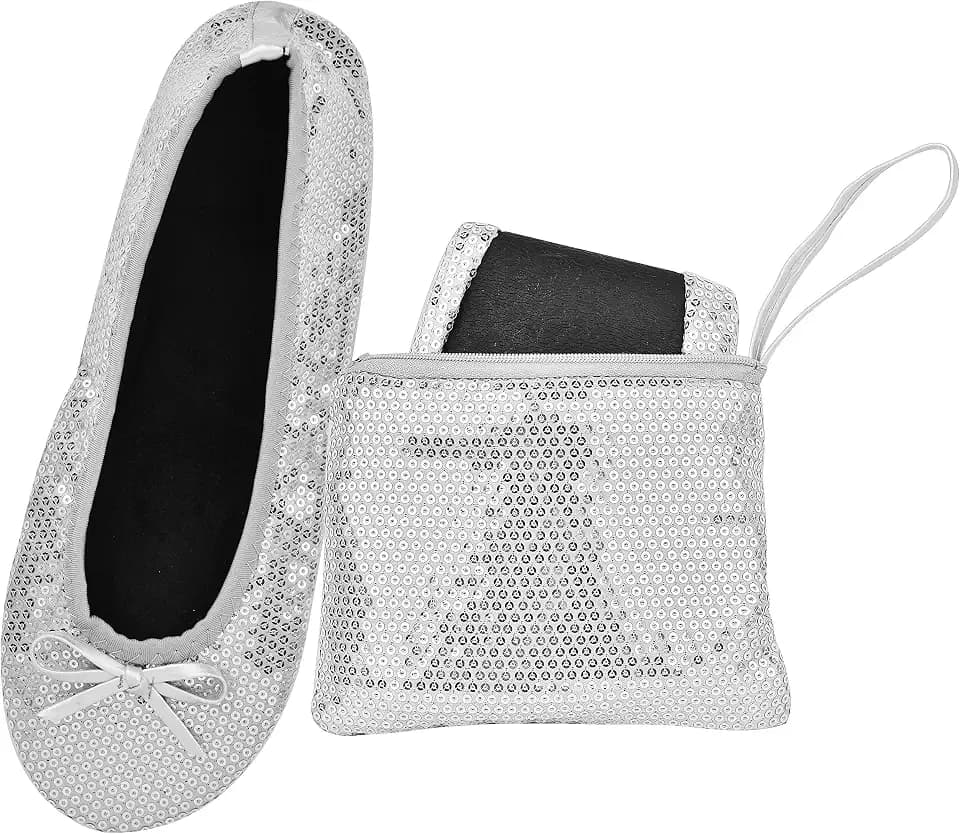 Women's Foldable Ballet Flats, Travel & Wedding Shoes, Fit in Your Purse